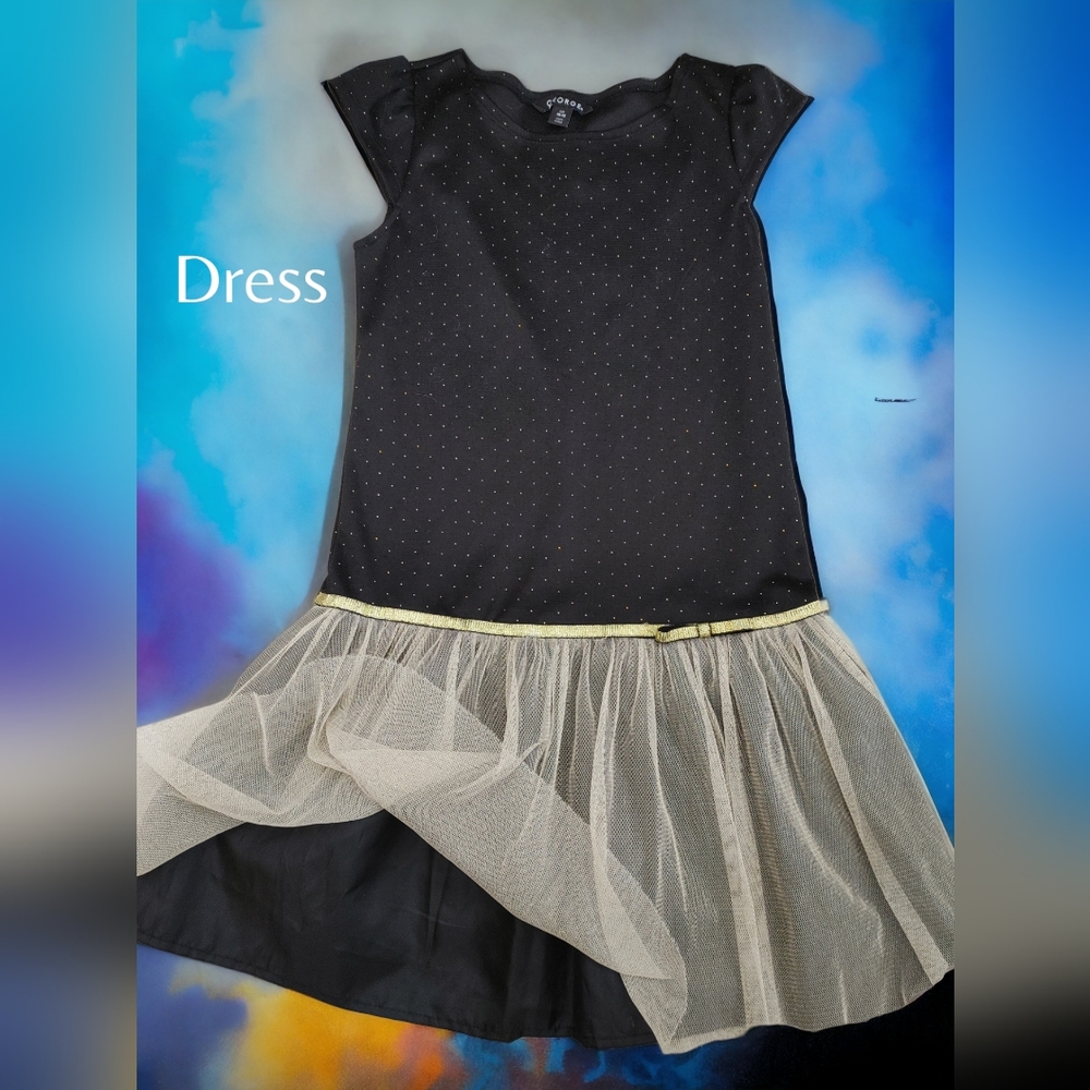 #2070 George dress girls 10-12
